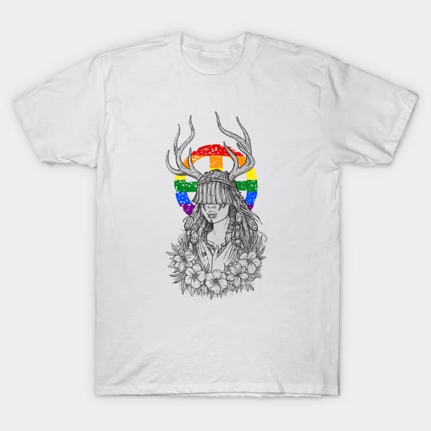 Lgbt pagan heilung gay lesbian pride T-Shirt by BlackForge